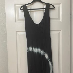 Summer Dress Tye-dye Blue/White